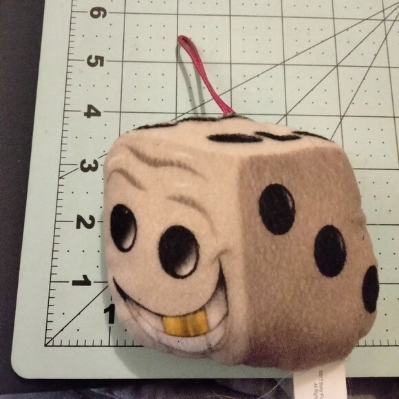 Emoji Movie Fuzzy Dice Plush Toy Happy Faces Hanging Loop Mc Donald's  2017 - Picture 3 of 4